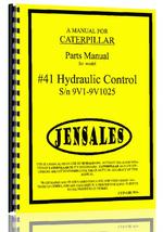 Parts Manual for Caterpillar 41 Hydraulic Control Attachment