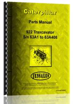 Parts Manual for Caterpillar 922 Wheel Loader