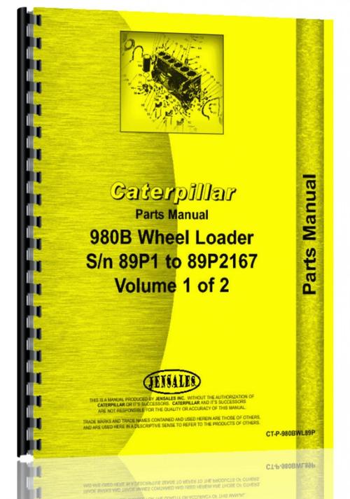 Caterpillar 980B Wheel Loader Parts Manual