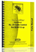 Parts Manual for Caterpillar 25 Cable Control Attachment