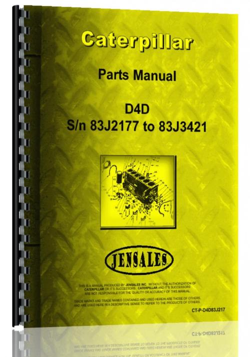 Caterpillar D4D Crawler Parts Manual