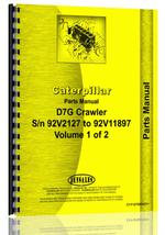 Parts Manual for Caterpillar D7G Crawler