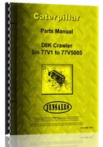Parts Manual for Caterpillar D8K Crawler