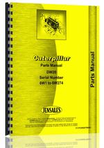 Parts Manual for Caterpillar DW20 Tractor