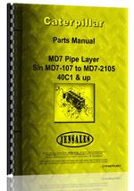 Parts Manual for Caterpillar MD7 Pipelayer