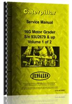 Service Manual for Caterpillar 16G Grader