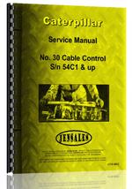 Service Manual for Caterpillar 30 Cable Control Attachment