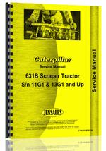 Service Manual for Caterpillar 631B Tractor Scraper