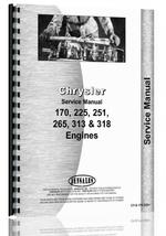"Service Manual for Chrysler 170, 225, 251, 265, 313,  Engine"