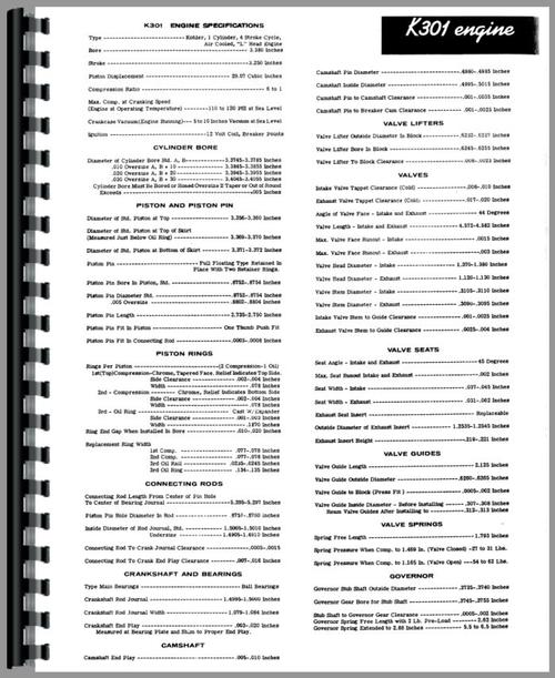 Service Manual for Case 155 Lawn & Garden Tractor Sample Page From Manual