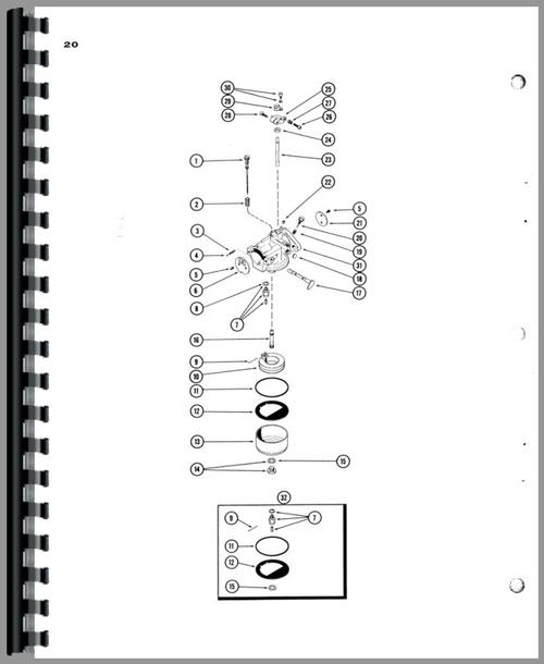 Parts Manual for Case 155 Lawn & Garden Tractor Sample Page From Manual