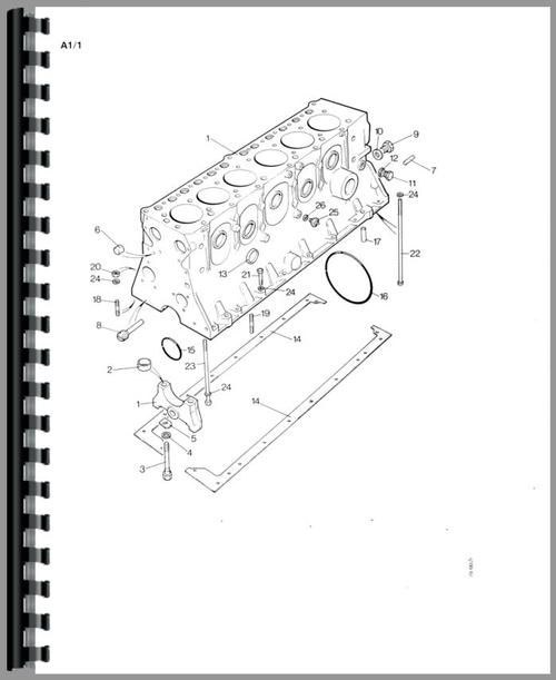 Parts Manual for Case 1690 Tractor Sample Page From Manual