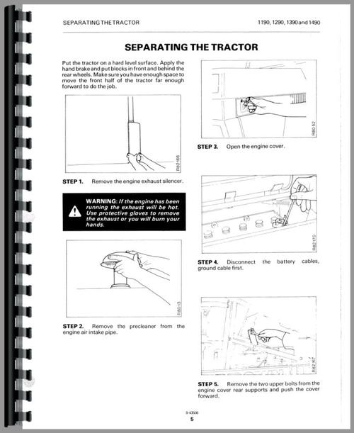 Service Manual for Case 1690 Tractor Sample Page From Manual