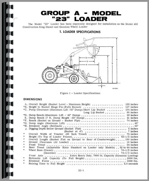 Service Manual for Case 22 Backhoe & Loader Attachment Sample Page From Manual
