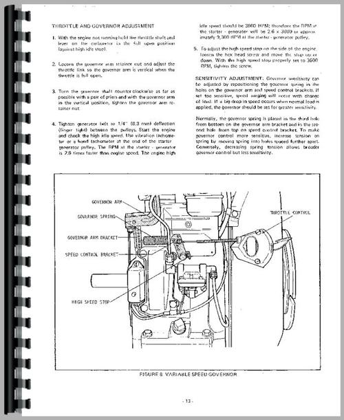 Service Manual for Case 222 Lawn & Garden Tractor Sample Page From Manual