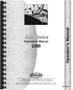 Operators Manual for Case 2290 Tractor