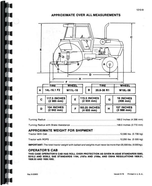 Service Manual for Case 2390 Tractor Sample Page From Manual