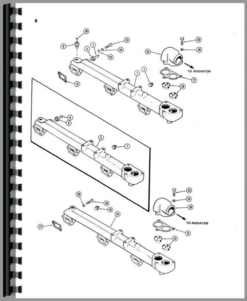 Parts Manual for Case 2470 Tractor Sample Page From Manual