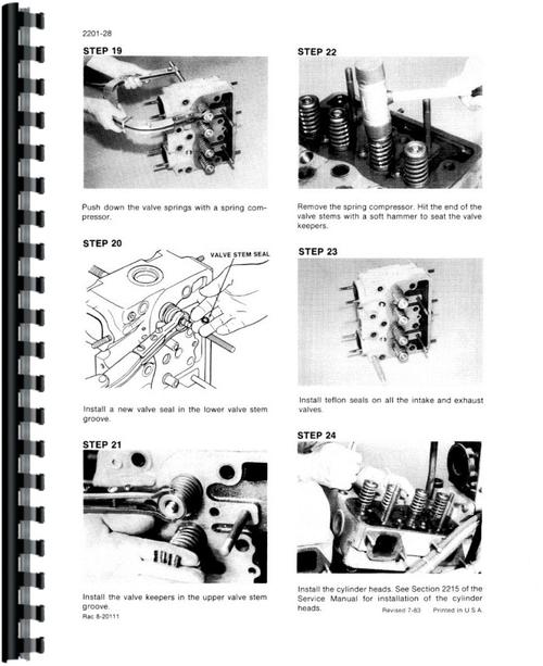 Service Manual for Case 2590 Tractor Sample Page From Manual