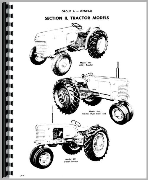 Service Manual for Case 300 Tractor Sample Page From Manual
