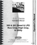 Operators Manual for Case 301 Tractor