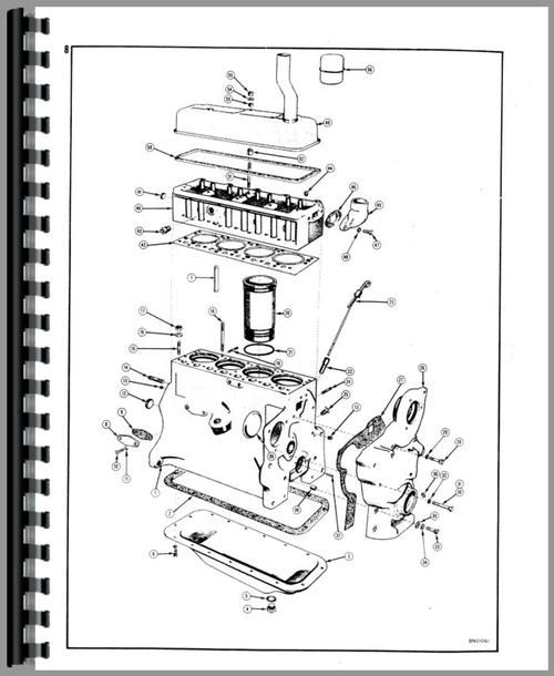 Parts Manual for Case 310 Crawler Sample Page From Manual