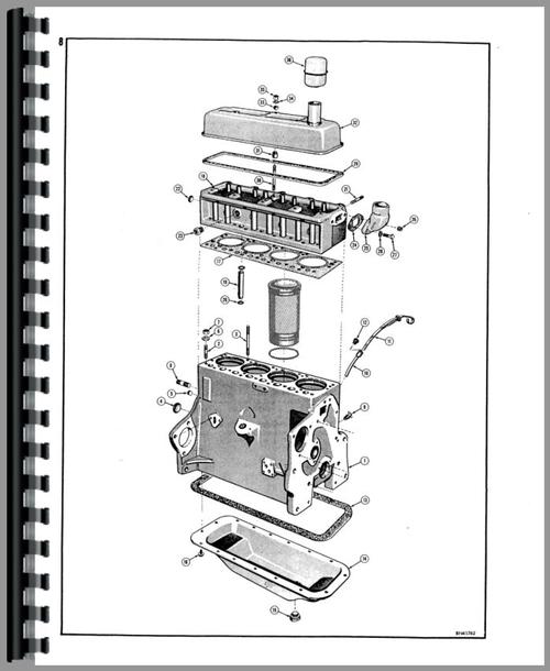 Parts Manual for Case 310F Crawler Sample Page From Manual