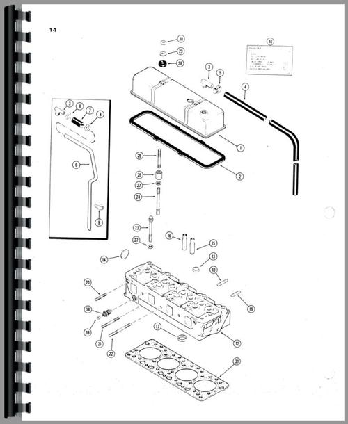 Parts Manual for Case 350 Crawler Sample Page From Manual