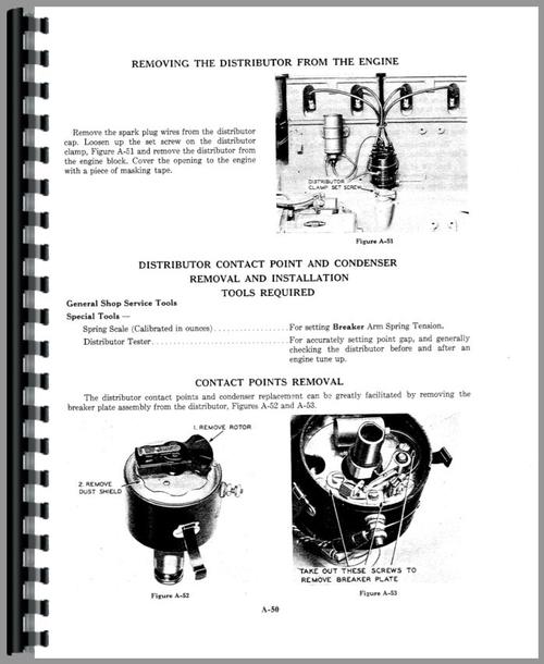 Service Manual for Case 401 Tractor Sample Page From Manual