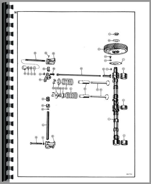 Parts Manual for Case 420 Tractor Sample Page From Manual