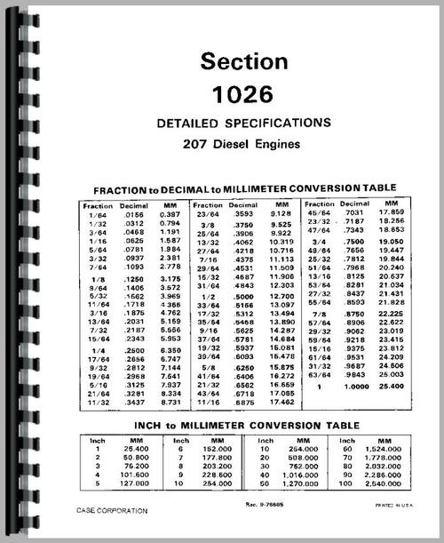Service Manual for Case 450 Crawler Sample Page From Manual