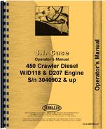 Operators Manual for Case 450 Crawler
