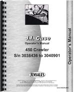 Operators Manual for Case 450 Crawler