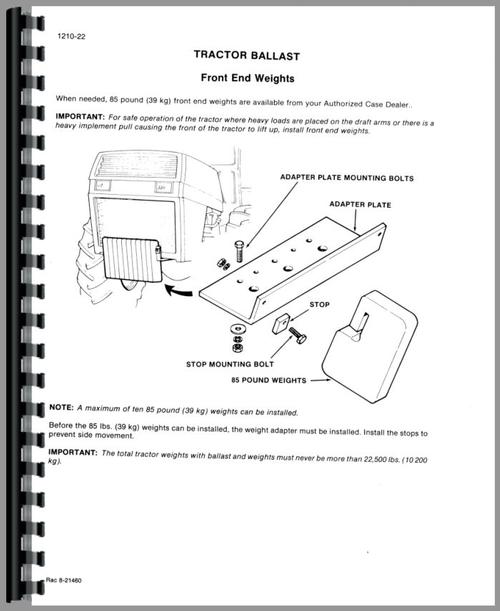 Service Manual for Case 4690 Tractor Sample Page From Manual