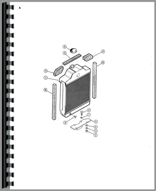 Parts Manual for Case 480 Industrial Tractor Sample Page From Manual