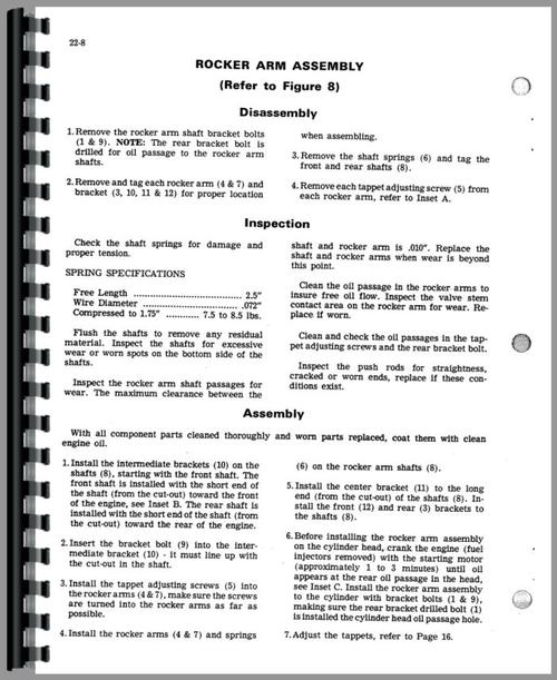 Service Manual for Case 480 Industrial Tractor Sample Page From Manual