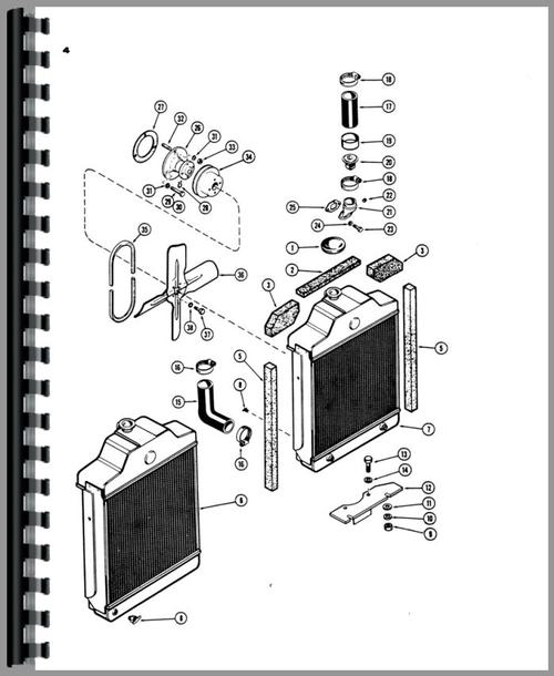 Parts Manual for Case 530 Industrial Tractor Sample Page From Manual