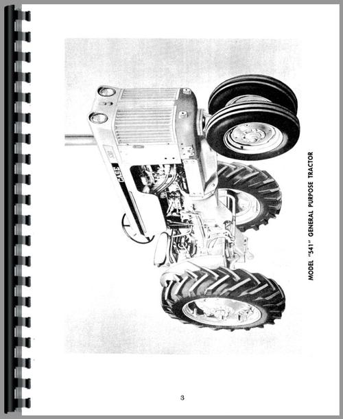 Operators Manual for Case 540 Tractor Sample Page From Manual