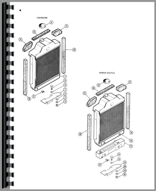 Parts Manual for Case 580 Industrial Tractor Sample Page From Manual