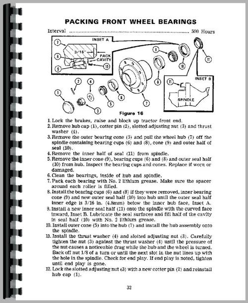 Operators Manual for Case 580B Industrial Tractor Sample Page From Manual