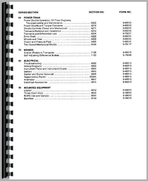 Service Manual for Case 580C Tractor Loader Backhoe Sample Page From Manual