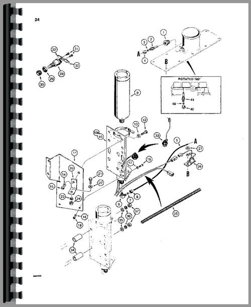 Parts Manual for Case 580E Tractor Loader Backhoe Sample Page From Manual