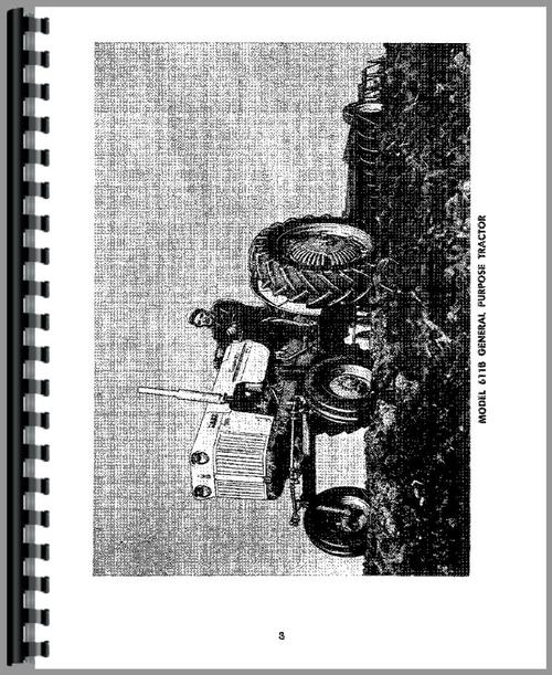 Operators Manual for Case 611B Tractor Sample Page From Manual