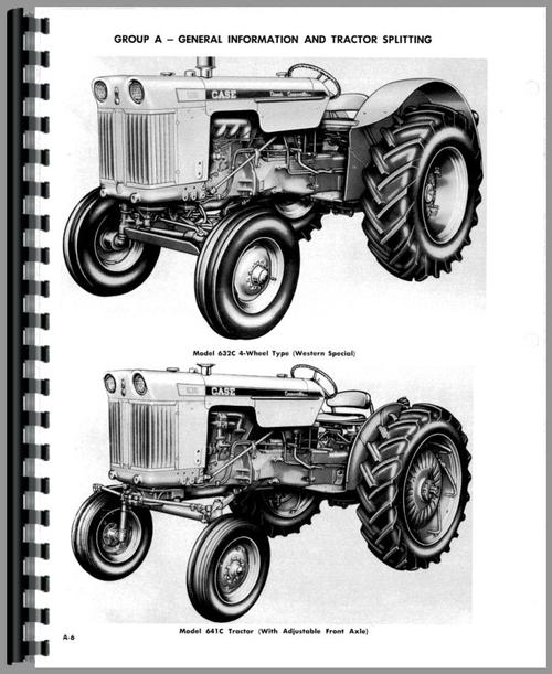 Service Manual for Case 630 Tractor Sample Page From Manual