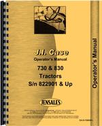 Operators Manual for Case 731 Tractor