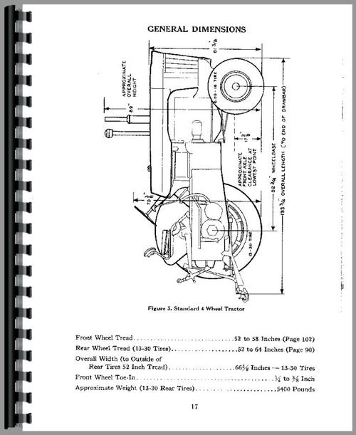 Operators Manual for Case 800 Tractor Sample Page From Manual