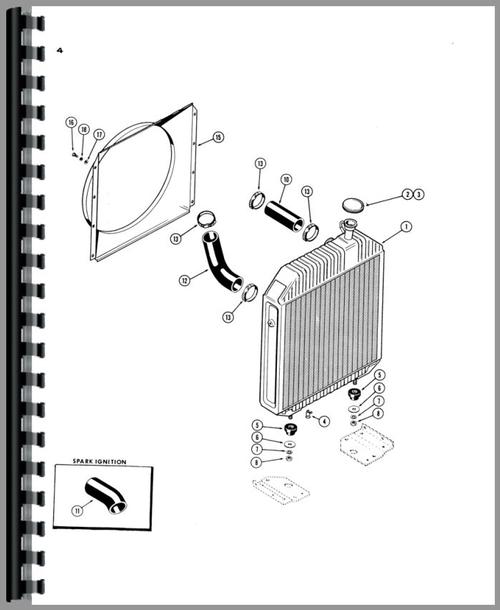 Parts Manual for Case 870 Tractor Sample Page From Manual
