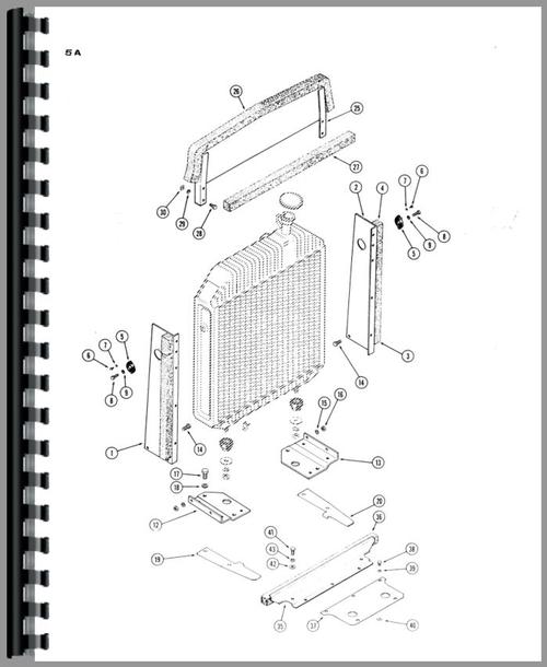 Parts Manual for Case 870 Tractor Sample Page From Manual