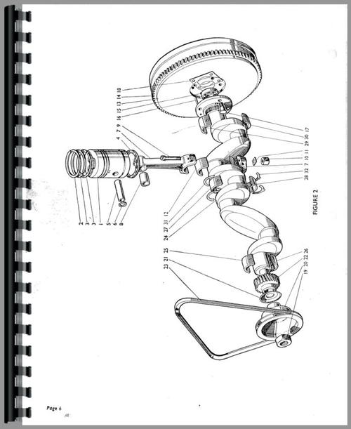 Parts Manual for Case 880 Tractor Sample Page From Manual