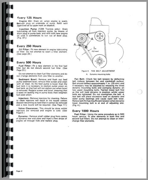 Service Manual for Case 880 Tractor Sample Page From Manual
